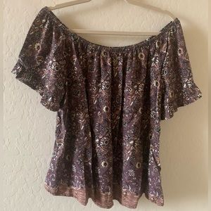 Floral Off-the-shoulder Blouse